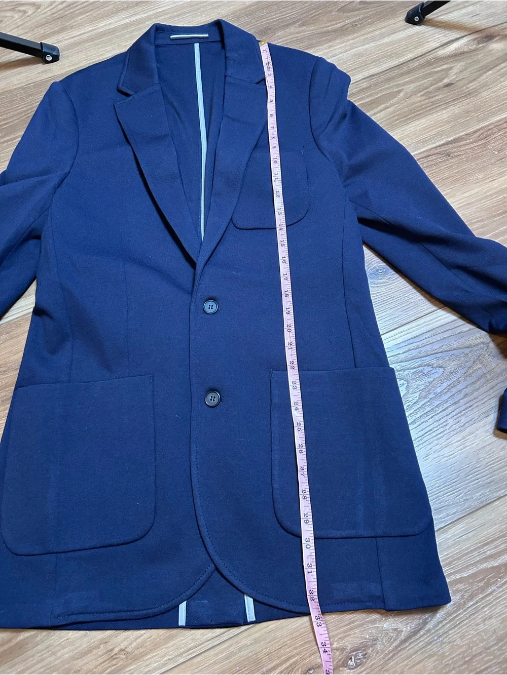 NWT American Tall men’s knit 2 button navy blue blazer sport coat size medium